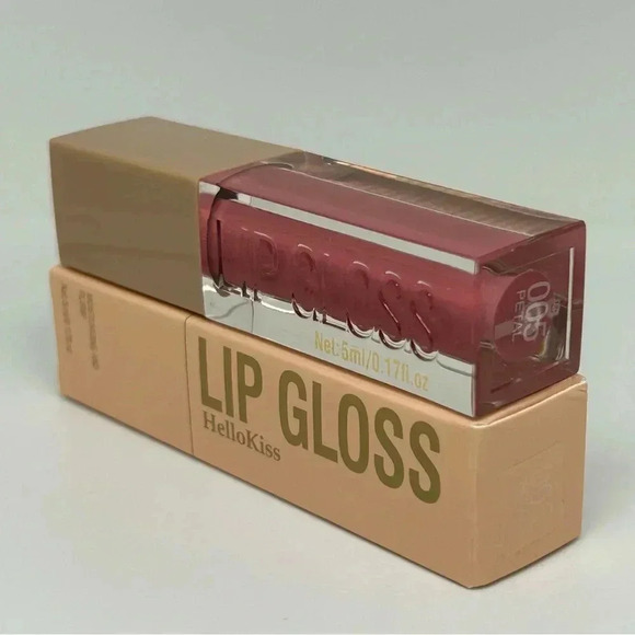 Hello Kiss - Moisturizing and Plumping Ultra Glossy Lip Gloss in Color Petal - Picture 6 of 6